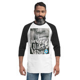 WATCH TV - 3/4 sleeve raglan shirt